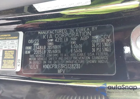 2024 Kia Niro Lx from USA, damaged, VIN KNDCP3LE8R5128231